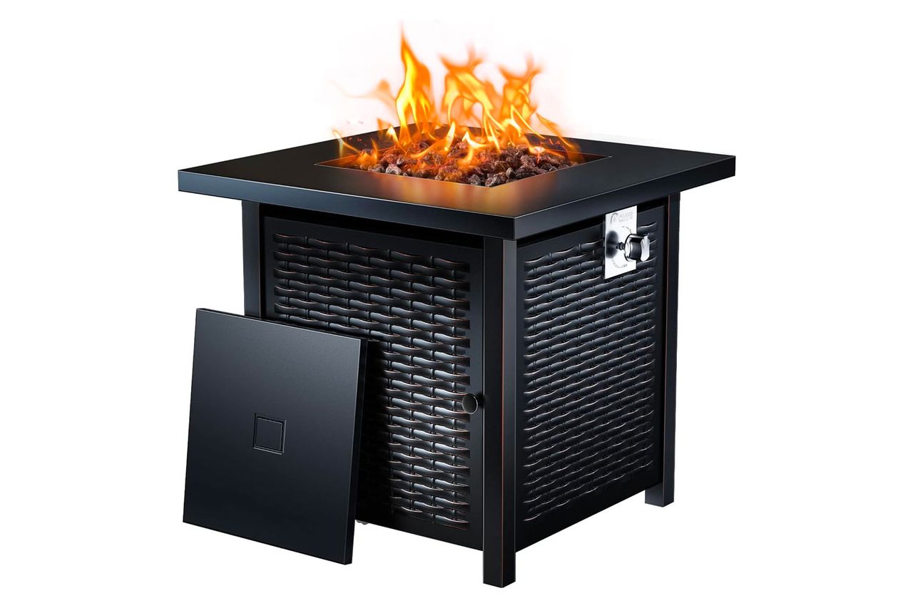 Amazon Ciays Propane Fire Pits 28 Inch Outdoor Gas Fire Pit Amazon