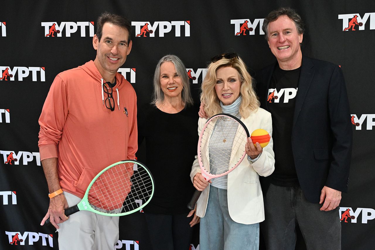 Doug Ellin, Barbara Hershey, Donna Mills and Steve Bellamy Allen Berezovsky/Getty
