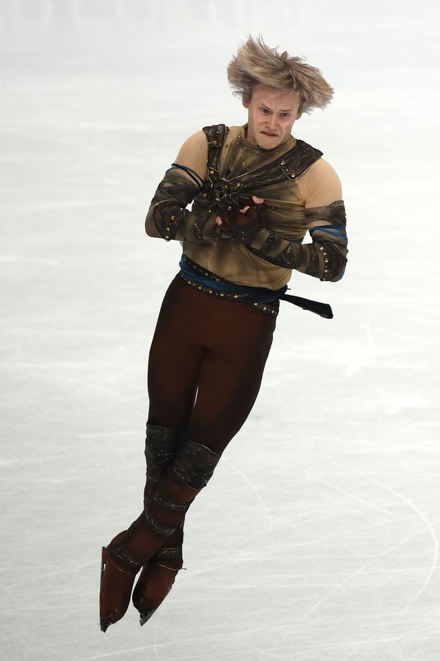 Ilia Malinin during the team event of the 2026 Winter Olympics Matthew Stockman/Getty