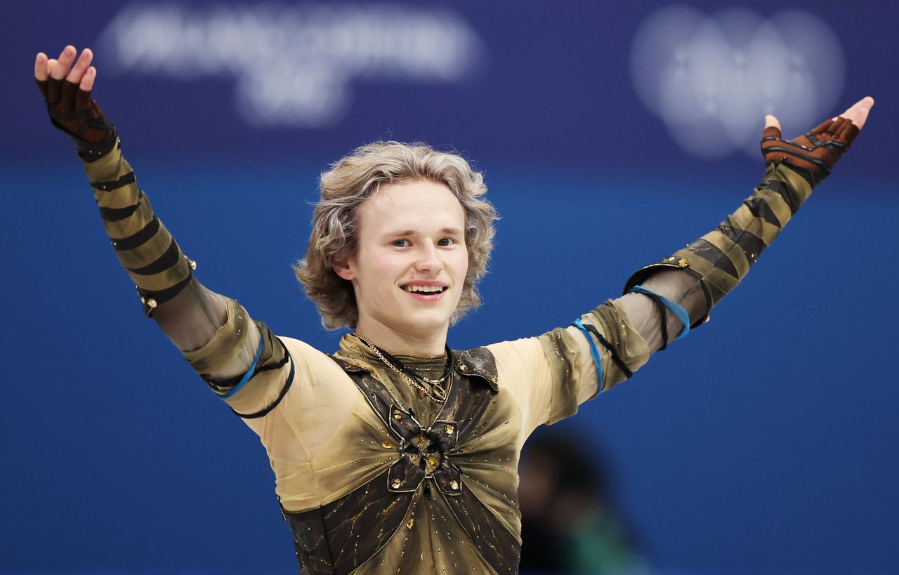 Ilia Malinin during the team event of the 2026 Winter Olympics Joosep Martinson/Getty
