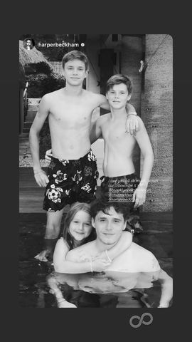 Harper Beckham Posts Tribute to All 3 Brothers amid Eldest Sibling Brooklyn’s Feud with Parents David and Victoria Harper Beckham's tribute to her brothers Romeo Beckham/Instagram