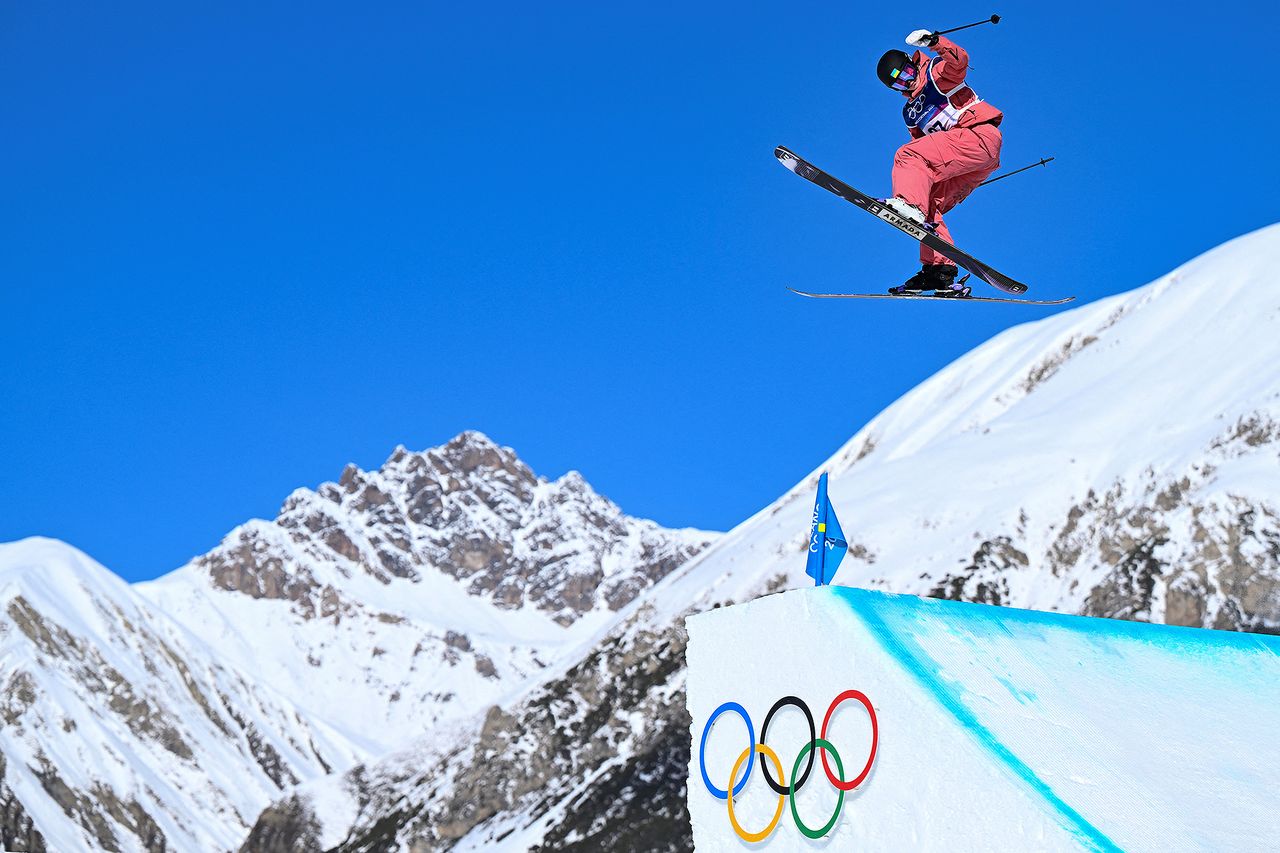 Ukraine's Kateryna Kotsar on Feb. 14, 2026 Kirill KUDRYAVTSEV / AFP via Getty