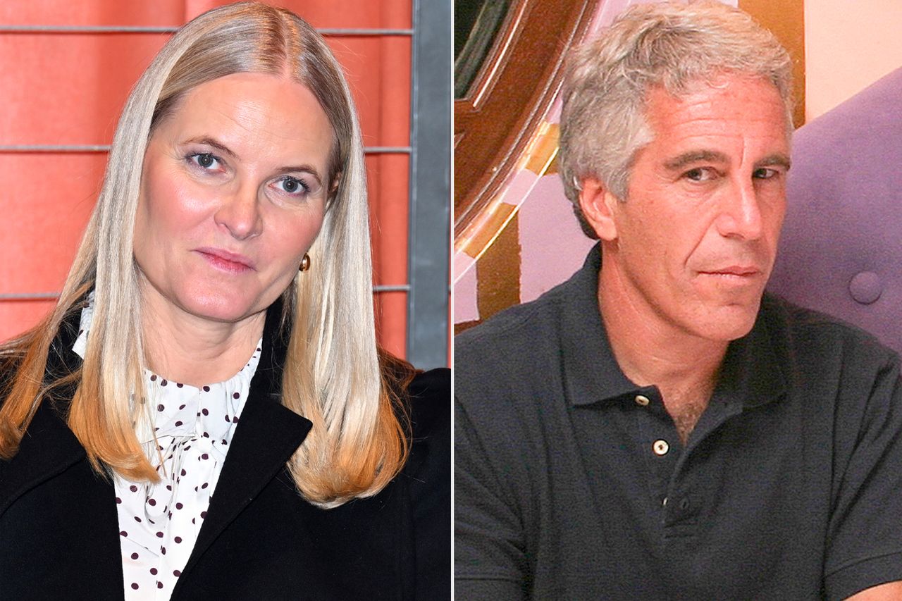 (Left) Crown Princess Mette-Marit on Jan. 28, 2026; Right) Jeffrey Epstein on Sept. 8, 2004. Rune Hellestad - Corbis/Corbis via Getty; Rick Friedman/Corbis via Getty