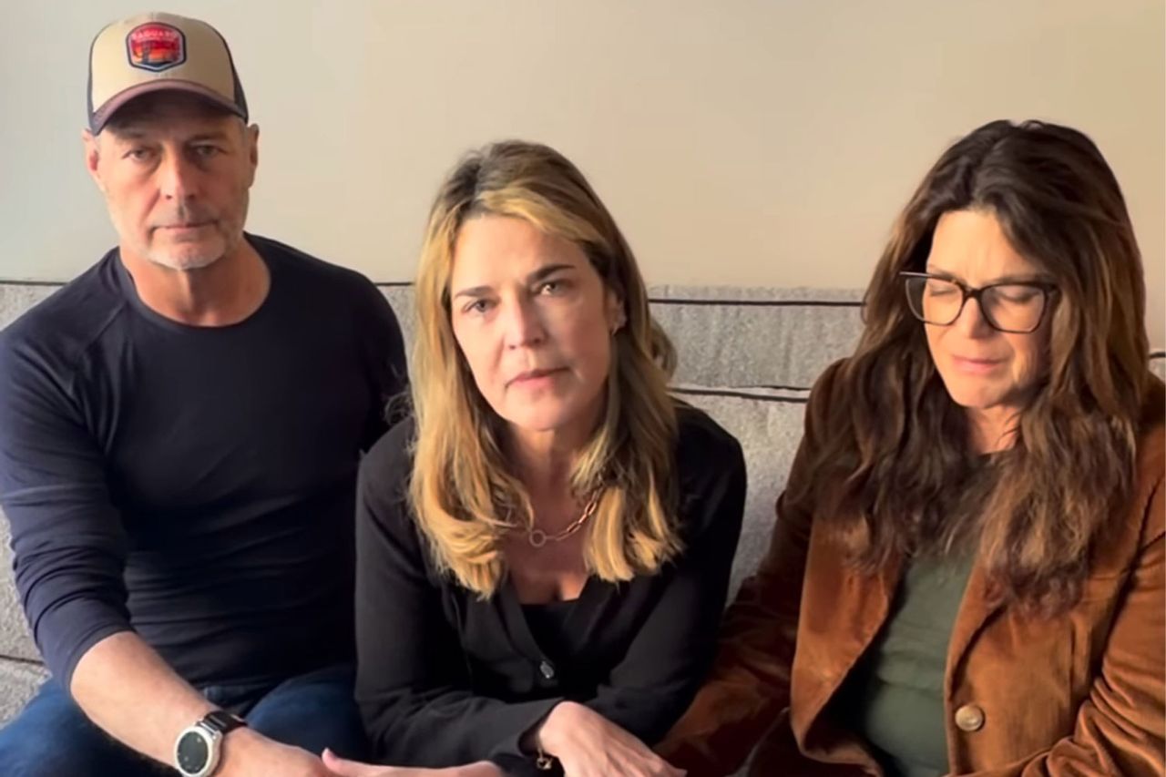 Camron, Savannah, and Annie Guthrie share a video to their mother's captor. Savannah Guthrie/Instagram
