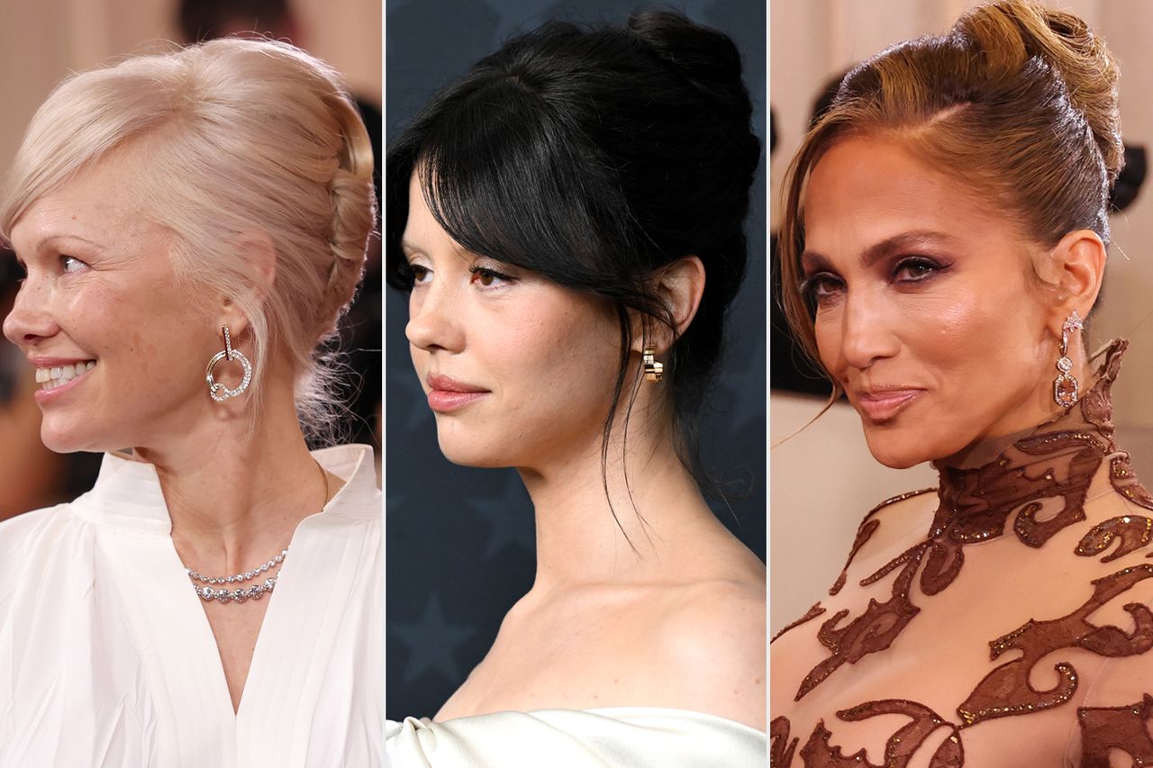 Pamela Anderon; Mia Goth; Jennifer Lopez Kevin Mazur/Getty; Gilbert Flores/Variety via Getty; Jesse Grant/2026GG/Penske Media via Getty