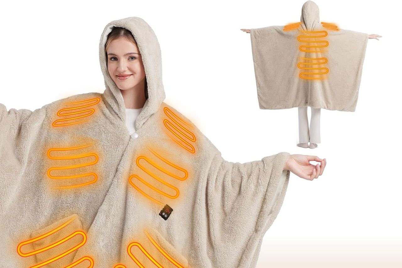 Bedsure Cordless Wearable Heated Blanket Credit: Amazon