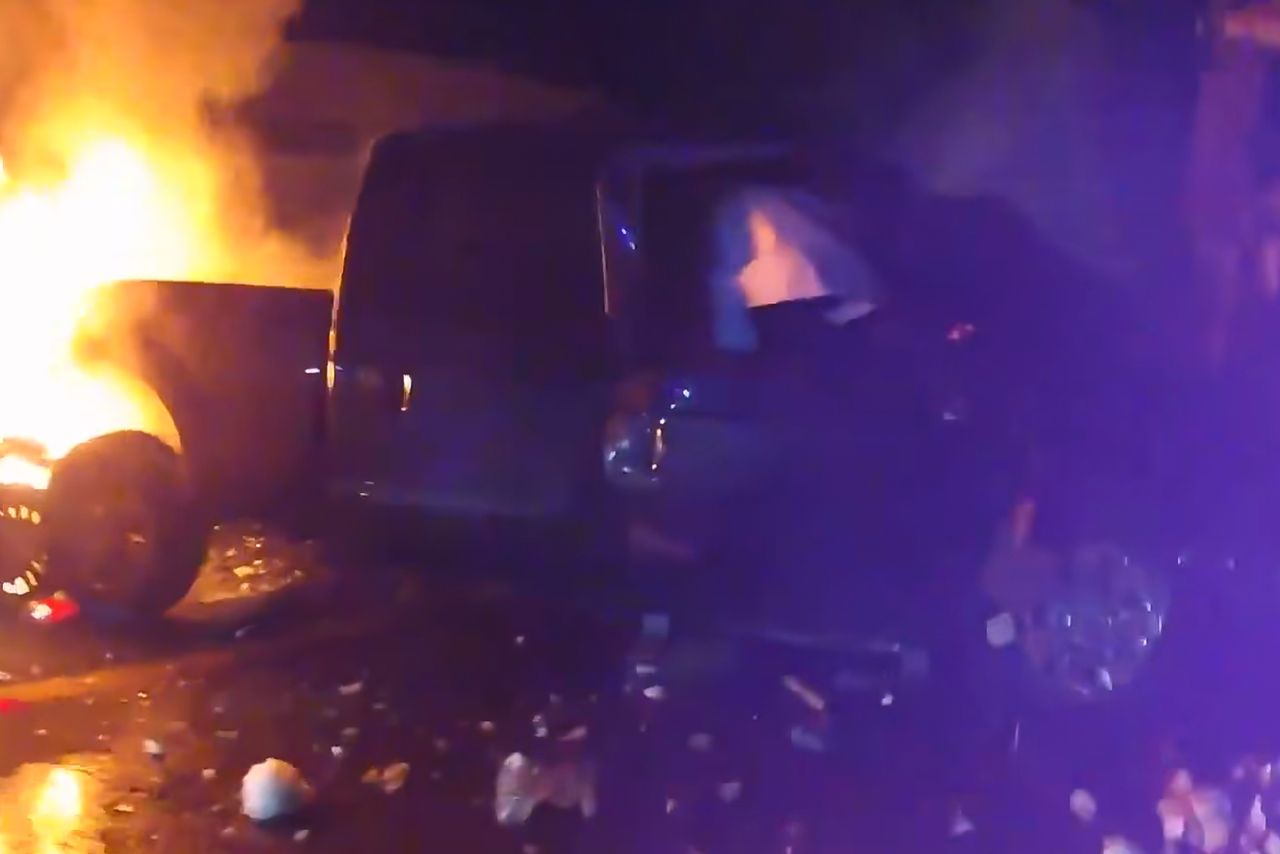 Easton Massachusetts Burning Car Burning car in Easton, Mass. on Feb. 27, 2025Credit: Easton, Massachusetts Police Department