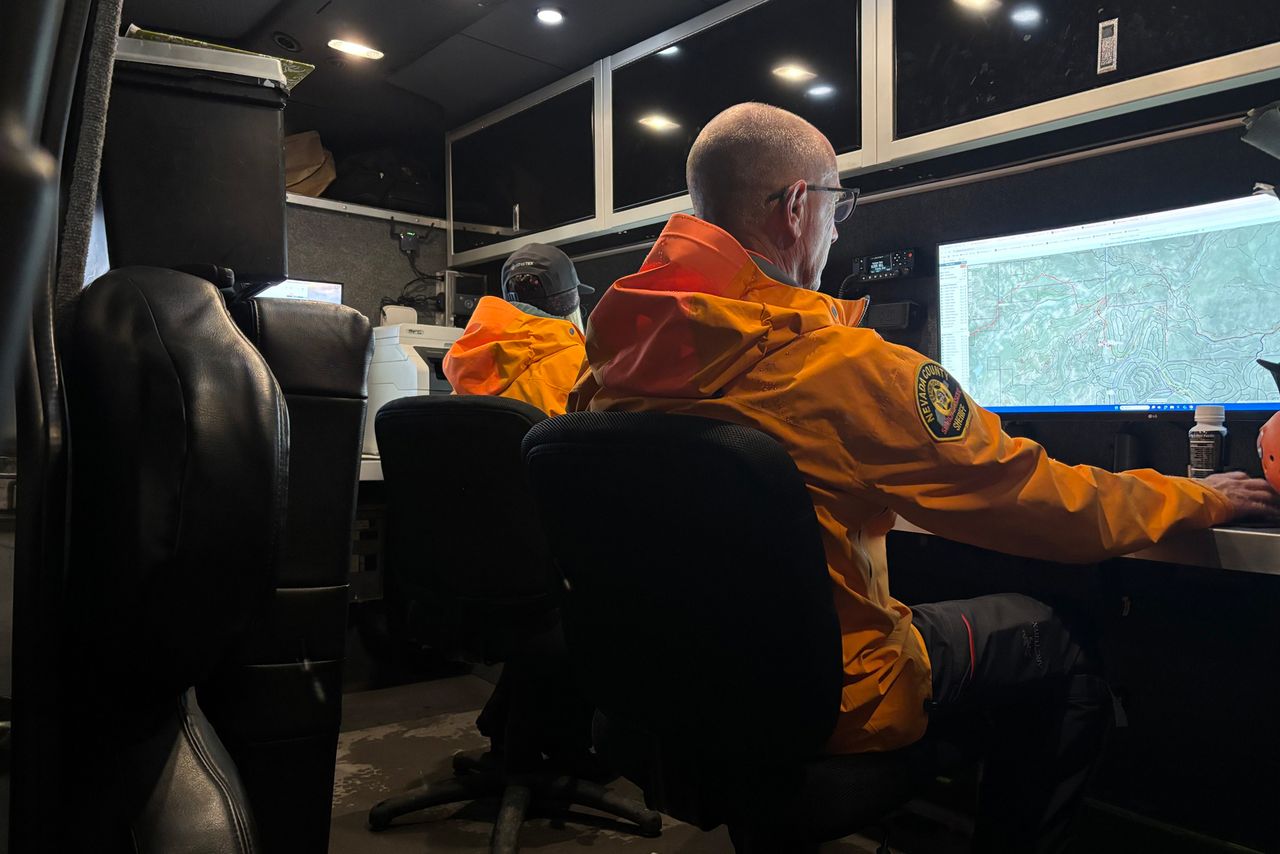 Castle Peak Avalanche Rescue Efforts Nevada County Sheriff's Office/Facebook