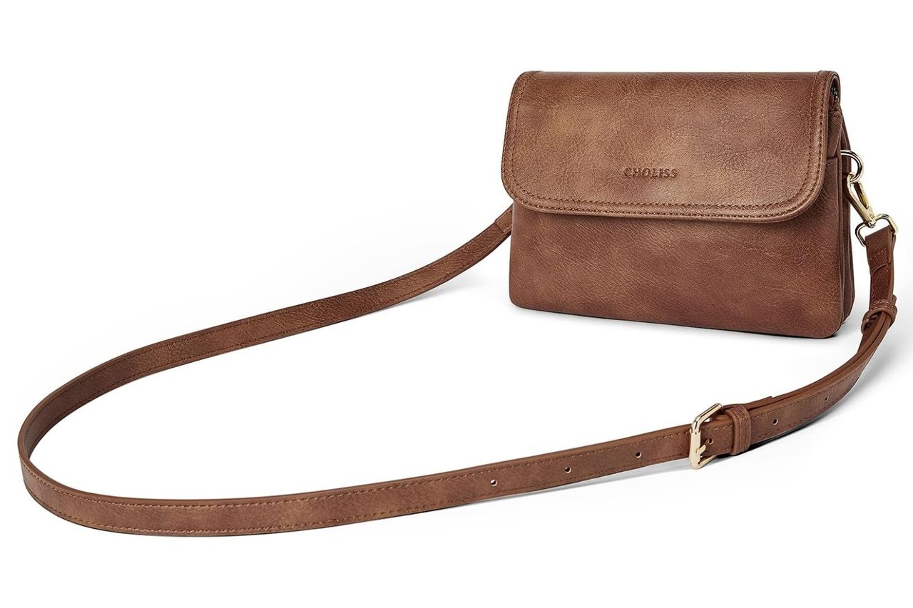Choliss Small Crossbody Bags For Women Vegan Leather Cell Phone Purse Credit: Amazon