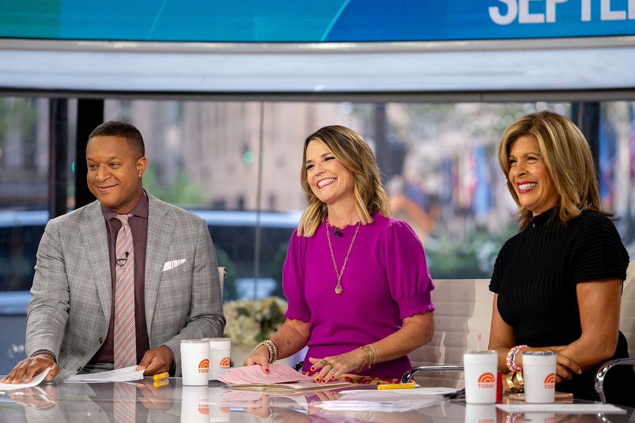 Craig Melvin, Savannah Guthrie and Hoda Kotb on the 'Today' show in Sept. 2024. Nathan Congleton/NBC via Getty 