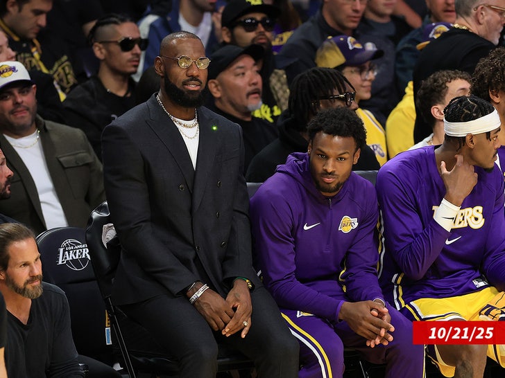 lebron james bronny james sub getty swipe