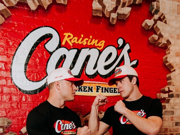 Christian And Luke McCaffrey At Raising Cane's 0