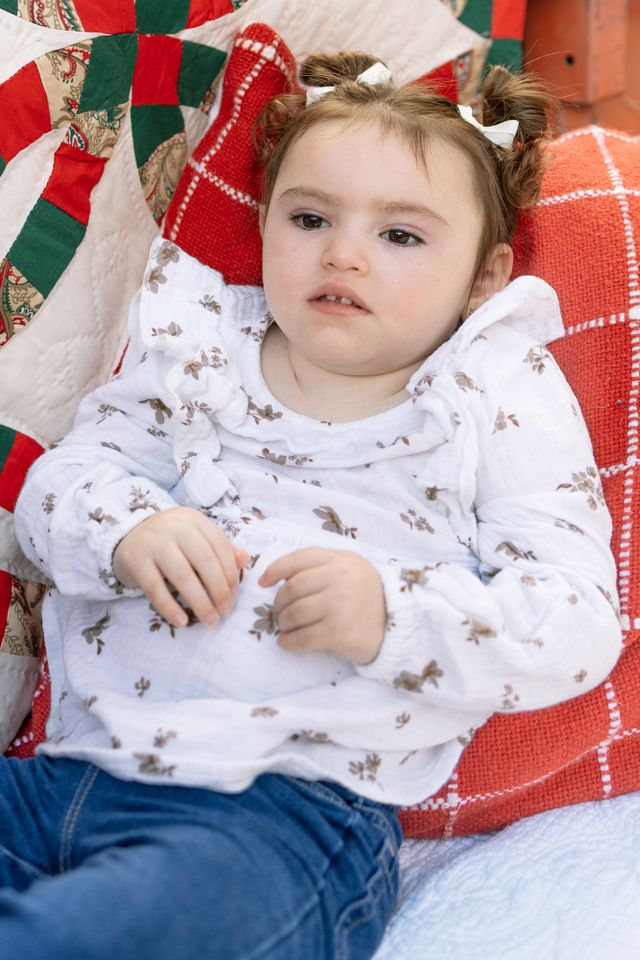 Jess Markins' daughter Caroline.Credit: Laura Worrell Photography