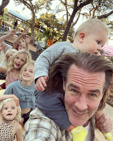 James Van Der Beek and his six kids enjoying Texas James Van Der Beek/Instagram