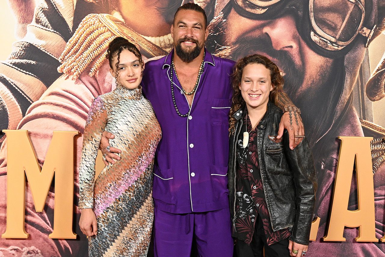 Jason Momoa, daughter Lola Iolani Momoa and son Nakoa-Wolf Manakauapo Namakaeha Momoa 'Slumberland' Premiere Broadimage/Shutterstock