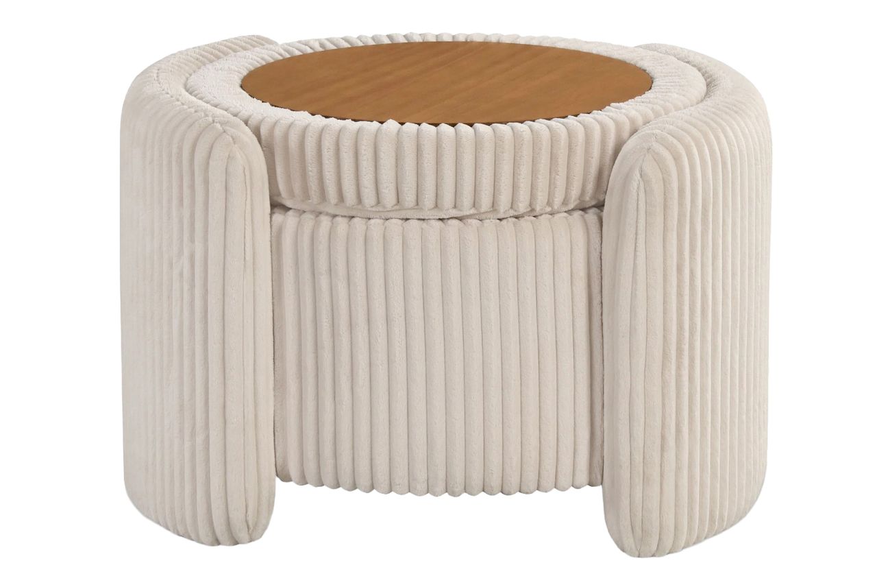 Latitude Run Bessler Barcomb Ottoman With Hidden Storage Credit: Wayfair