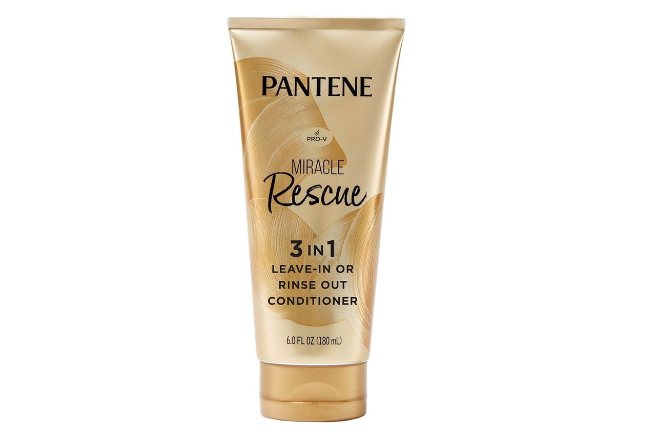 Pantene Miracle Rescue 3 in 1 LeaveIn or RinseOut Conditioner bottle Credit: Amazon