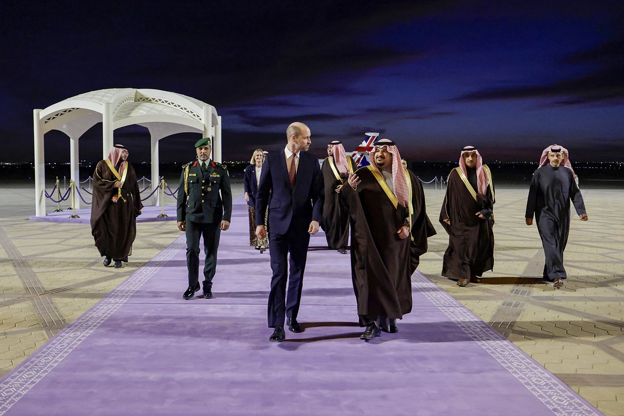 Prince William arrives in Saudi Arabia on Feb. 9, 2026 Andrew Parsons / Kensington Palace