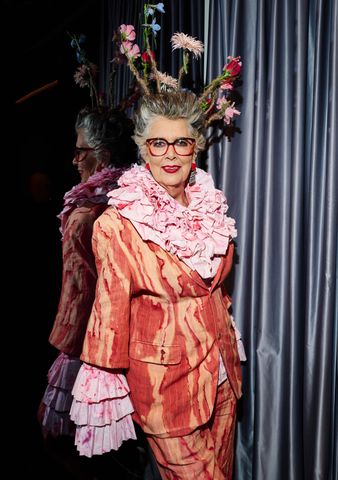 Prue Leith poses backstage ahead of the Vin + Omi show during London Fashion Week February 2026 at Art'otel London Hoxton on February 17, 2026 in London, England. Prue Leith. Gareth Cattermole/Getty