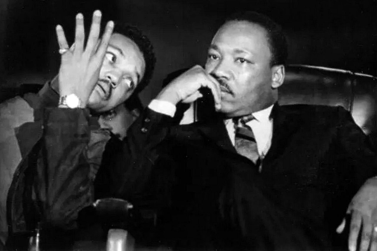 Civil Rights leader, Jesse Jackson with Dr Martin Luther King, 1966. Jesse Jackson, Martin Luther King Jr. Universal History Archive/Universal Images Group via Getty