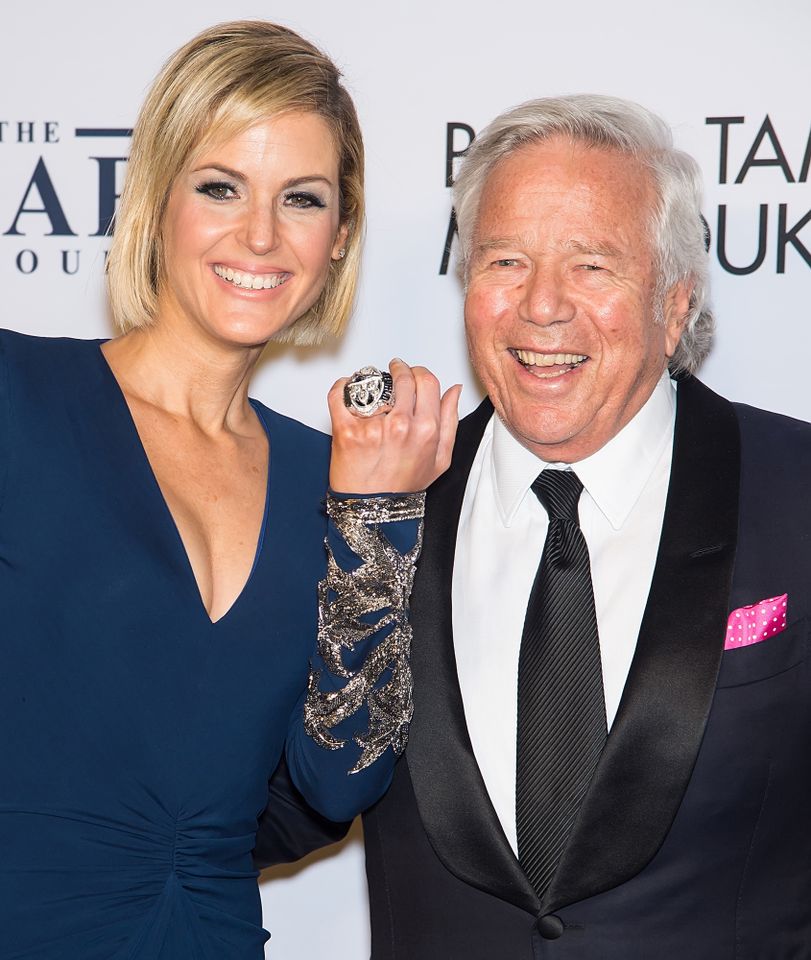 Dana Blumberg and Robert Kraft attend Elton John AIDS Foundation New York Fall Gala on Nov. 7, 2017 in New York City. Gilbert Carrasquillo/FilmMagic