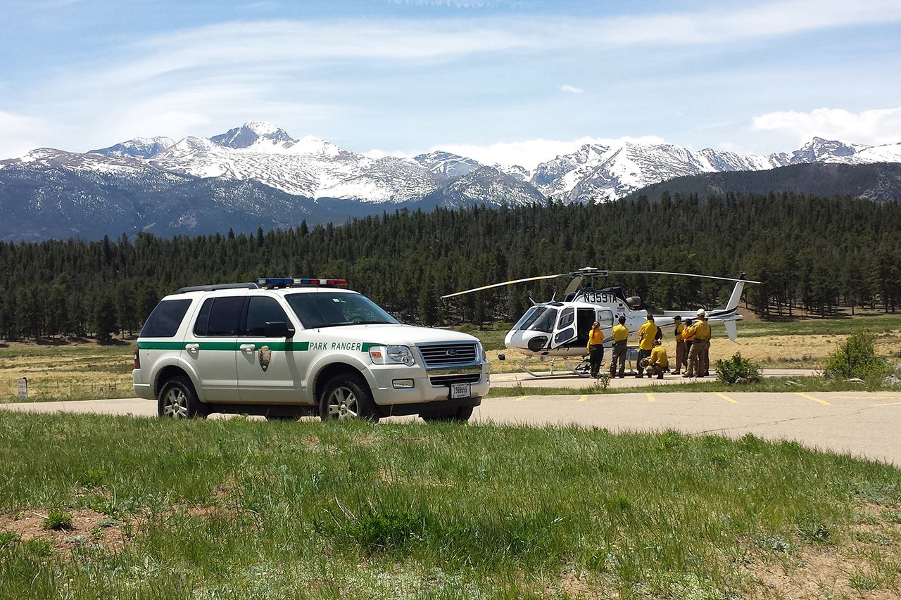 Officials in the Rocky Mountain National Park Rocky Mountain National Park via AP
