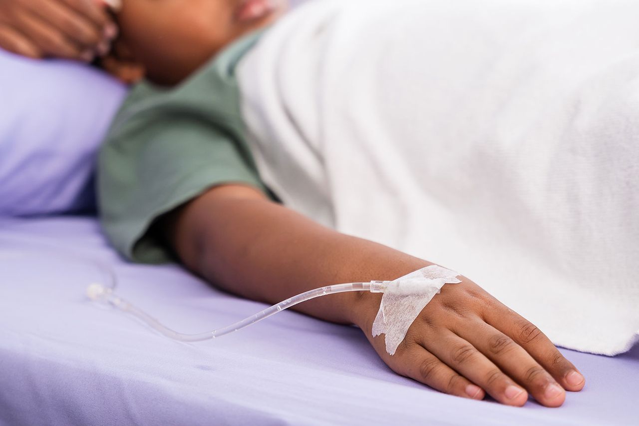 A child is recovered on the bed in a hospital ward A child in a hospital bed (stock image) Getty