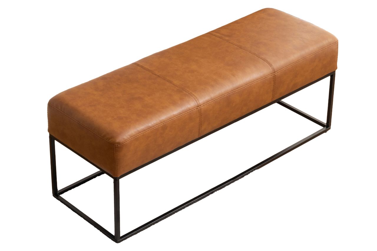 17 Stories Mikhajlo Faux Leather Upholstered Bench Credit: Wayfair