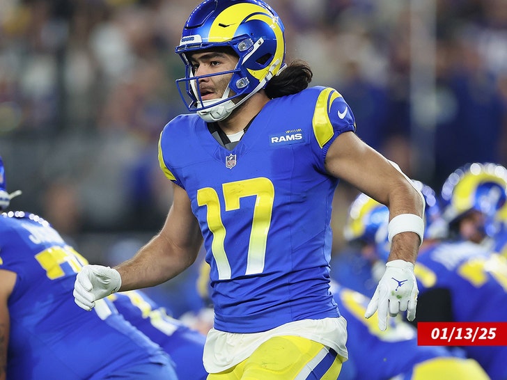 puka nacua getty. on the field