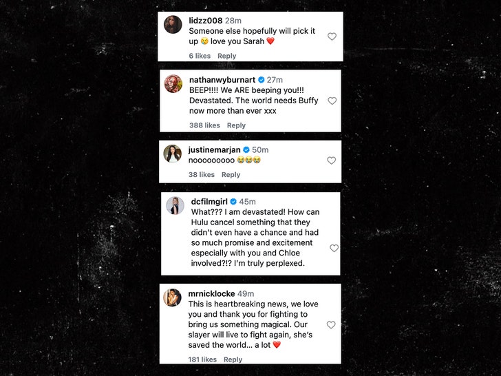 Sarah Michelle Gellar buffy canceled reactions insta 1