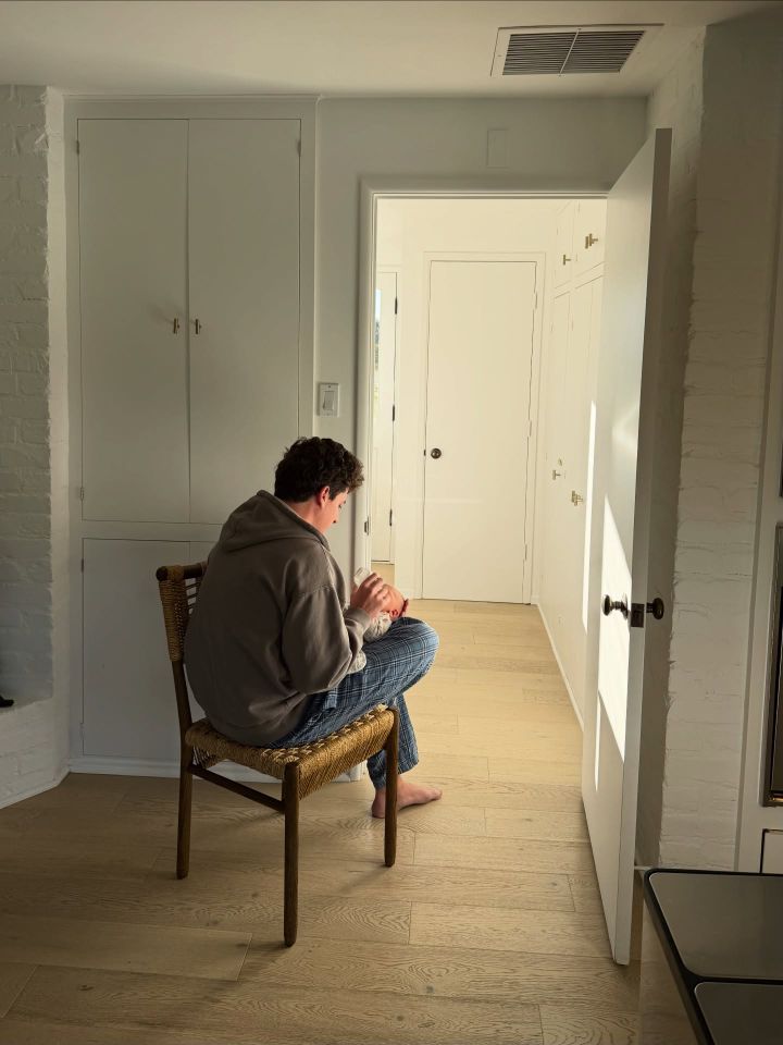 Charlie Puth with his newborn son Jude.Credit: Charlie Puth/Instagram