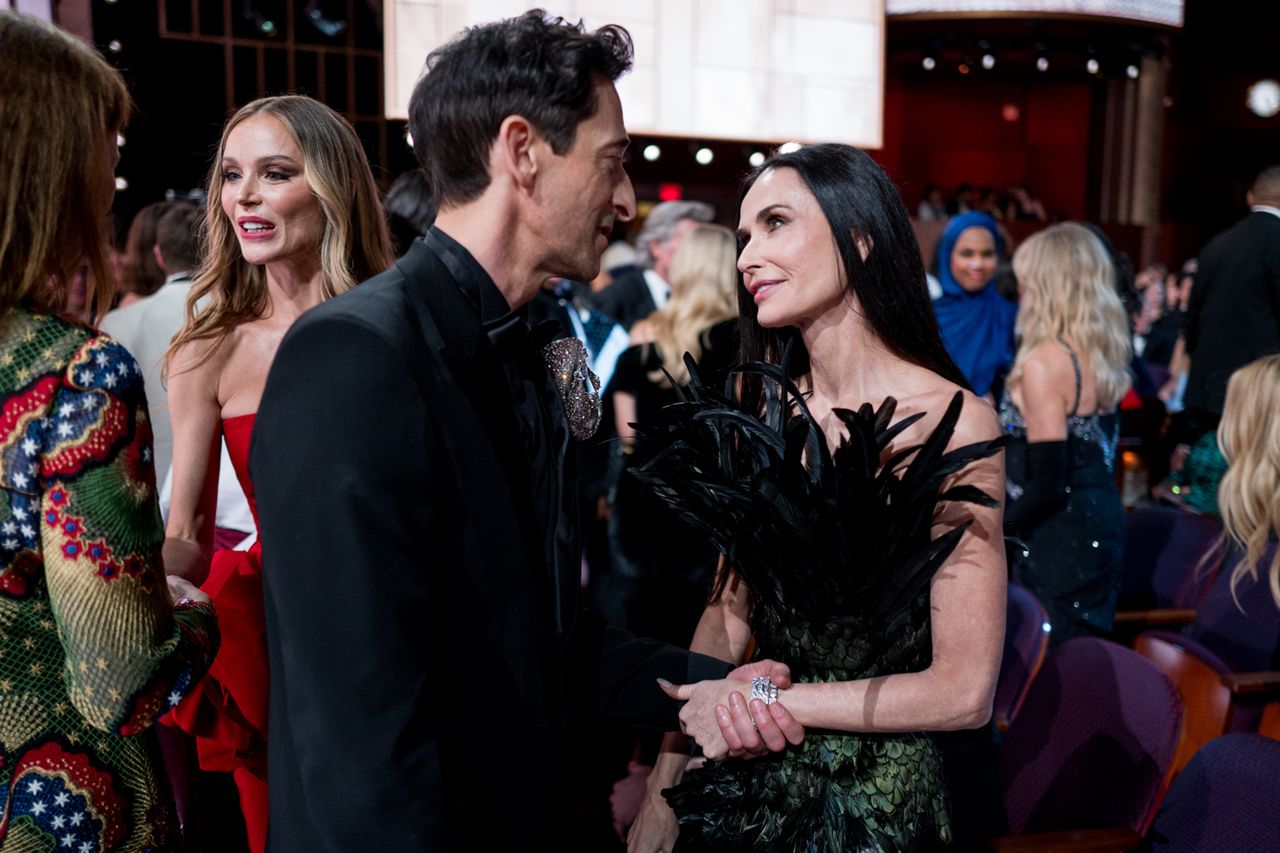 Adrien Brody and Demi MooreCredit: John Shearer/98th Oscars/Getty
