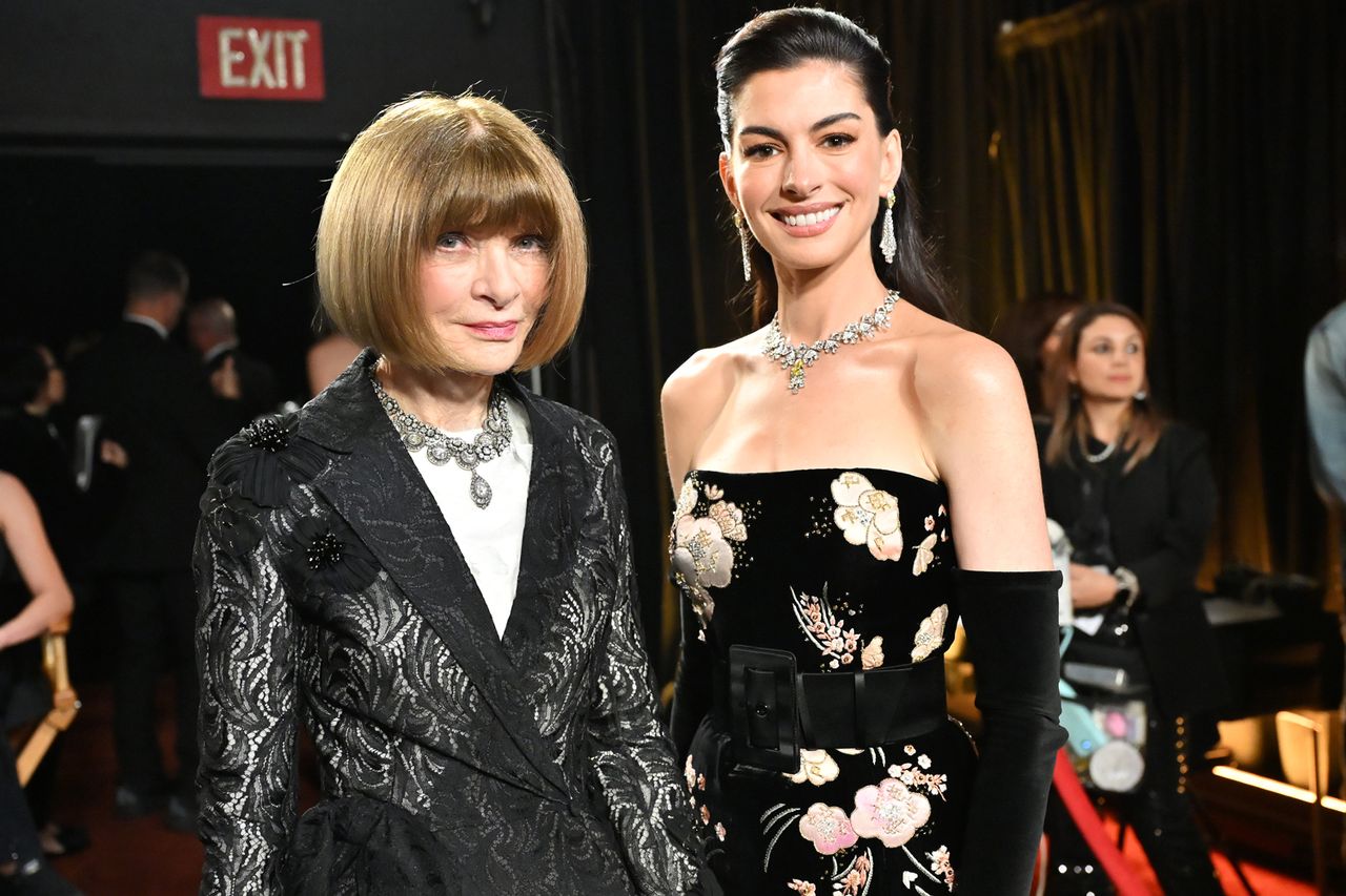 Anna Wintour and Anne HathawayCredit: Richard Harbaugh / The Academy via Getty