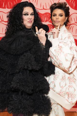 Ashley Longshore (L) hosts alongside Lisa Rinna during her NYC book launch with Threads at the Ashley Longshore and Lisa Rinna.Credit: John Nacion/Getty