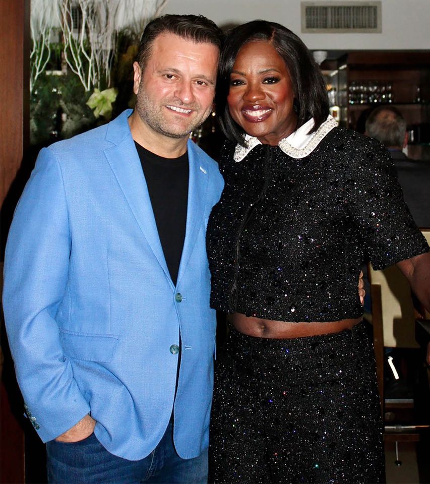 Actress Viola Davis enjoying dinner at The Sea Fire Grill in NYC with owner Benjamin Prelvukaj. Benjamin Prelvukaj and Viola DavisCredit: Courtesy of The Sea Fire Grill