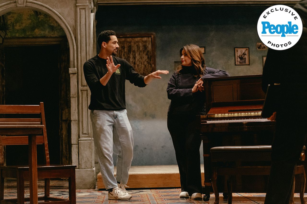 Ana Navarro (right) rehearses for her debut in 'Buena Vista Social Club' on BroadwayCredit: Andy Henderson