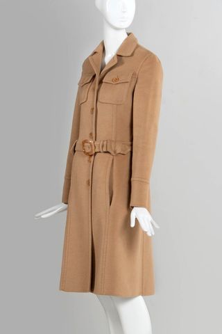The Prada coat owned by Carolyn Bessette Kennedy that sold for $192,000 at auction.Credit: the.fashion.auctioneer/Instagram