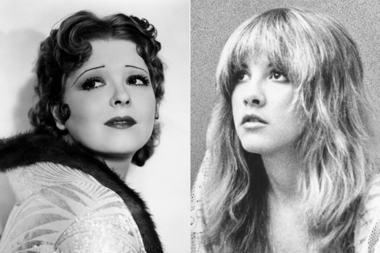Clara Bow and Stevie NicksCredit: Donaldson Collection/Getty; Michael Ochs Archives/Getty