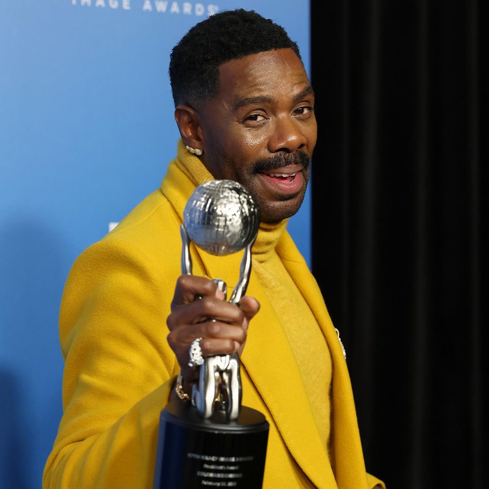 Colman Domingo, winner of the President's award, poses in the press room during the 57th NAACP Image Awards at Pasadena Civic Auditorium on February 28, 2026 in Pasadena, California. Colman DomingoCredit: Frazer Harrison/Getty