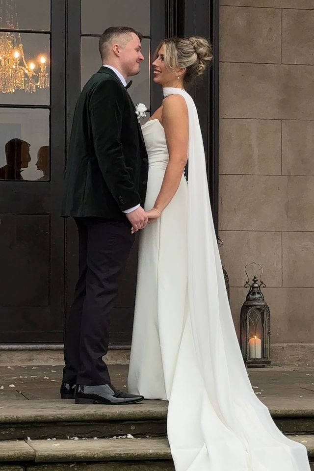 James Kelly (left) and Claire Kelly (right) on their wedding day.Credit: Kennedy News/@itsclairekelly