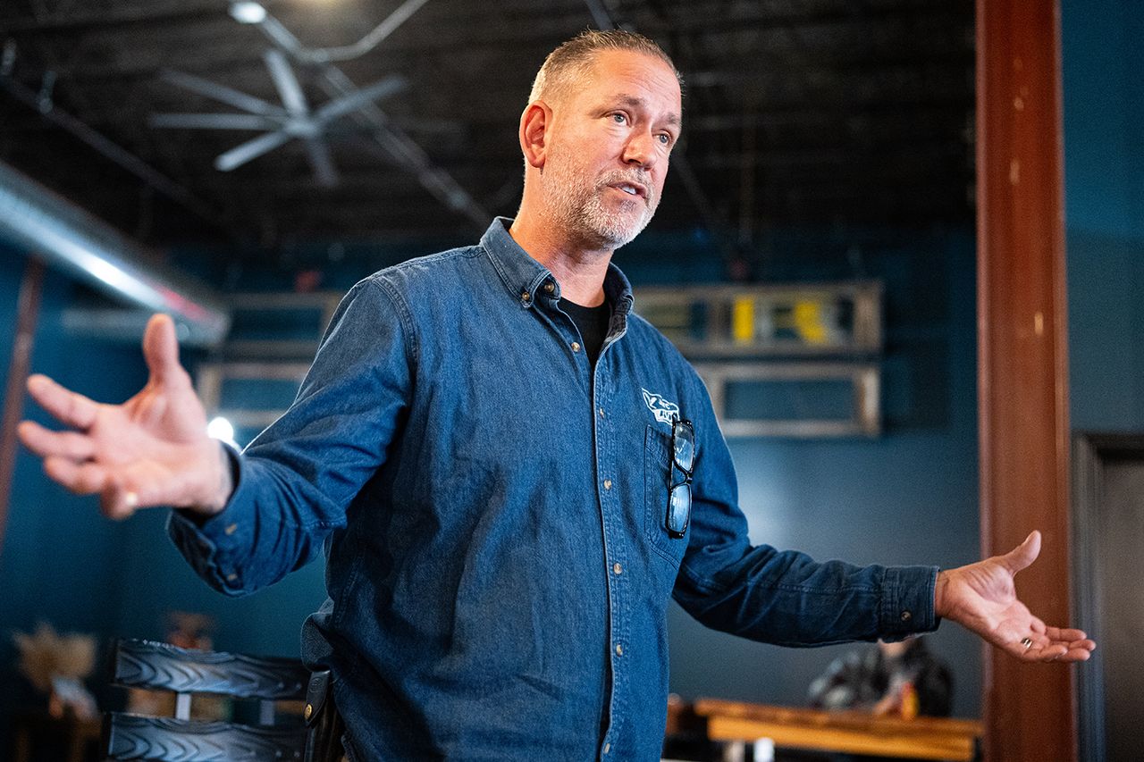 Dan Osborn Senate canddiate Dan Osborn in October 2024Credit: Bill Clark/CQ-Roll Call, Inc via Getty