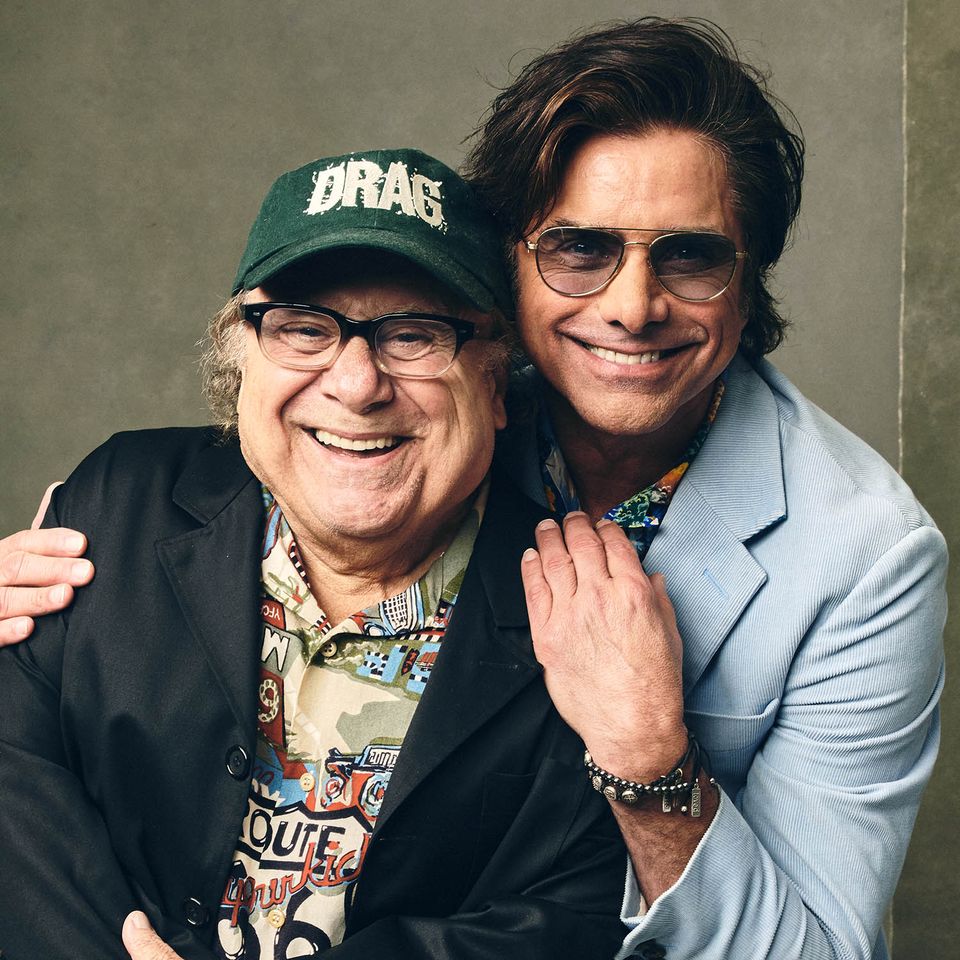 Danny DeVito and John Stamos of ‘Drag’ pose for a portrait at SxSW on March 13, 2026 in Austin, Texas. Danny DeVito and John StamosCredit: Robby Klein/Getty