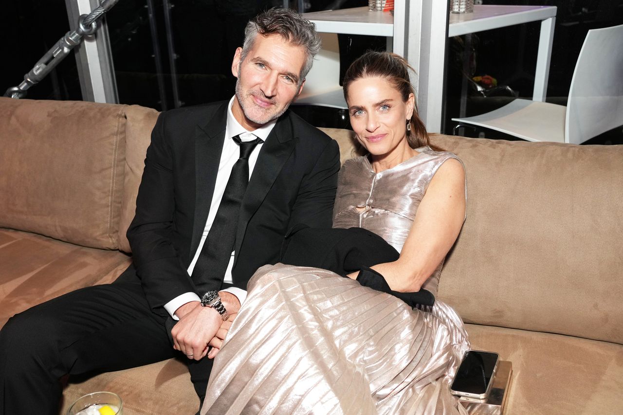 David Benioff and Amanda Peet attend the 2023 Vanity Fair Oscar Party Hosted By Radhika Jones David Benioff and Amanda Peet attend the 2023 Vanity Fair Oscar Party in March 2023.Credit: Kevin Mazur/VF23/WireImage for Vanity Fair