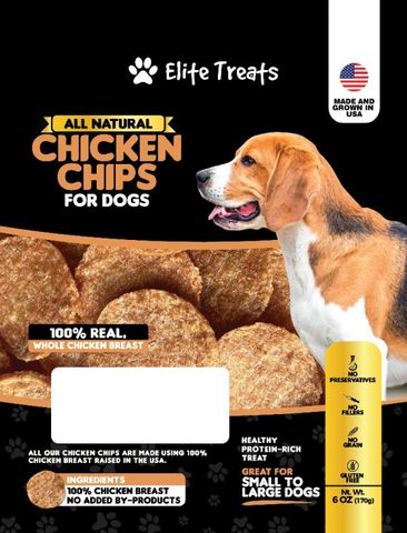 Elite Treats Chicken Chips for DogsCredit: FDA