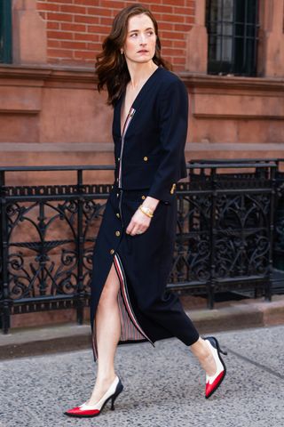Grace Gummer is seen in Greenwich Village on March 11, 2026 in New York City Grace GummerCredit: TheStewartofNY/GC Images