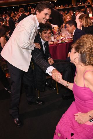 Jacob Elordi, Timothee Chalamet and mother Nicole Flender Jacob Elordi, Timothee Chalamet and mother Nicole FlenderCredit: David Fisher/Shutterstock