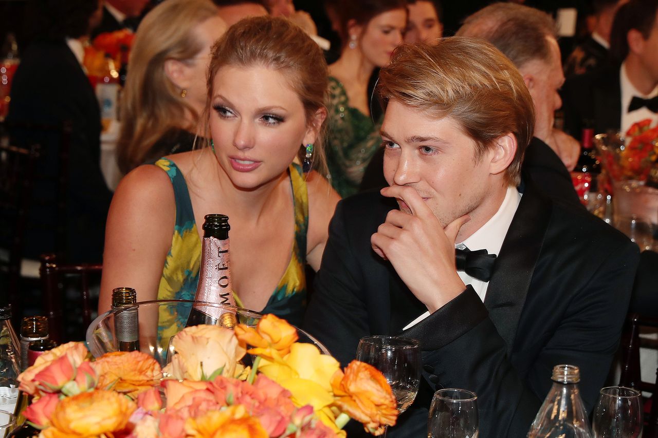 BEVERLY HILLS, CALIFORNIA - JANUARY 05: 77th ANNUAL GOLDEN GLOBE AWARDS -- Pictured: (l-r) Taylor Swift and Joe Alwyn at the 77th Annual Golden Globe Awards held at the Beverly Hilton Hotel on January 5, 2020. Taylor Swift and Joe AlwynCredit: Christopher Polk/NBC/NBCU Photo Bank