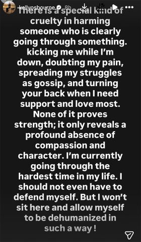 Kelly Osbourne Hits Back at Critics of Her Appearance, Says She Is Clearly Going Through Something Kelly Osbourne hits back at critics on her Instagram StoriesCredit: Kelly Osbourne/Instagram
