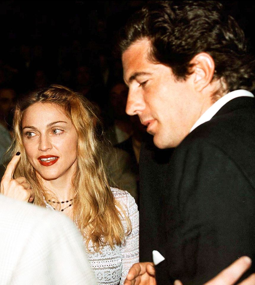 Madonna and JFK Jr in Las Vegas on June 28, 1997. Madonna and John F. Kennedy Jr. in 1997Credit: GTRES/Shutterstock