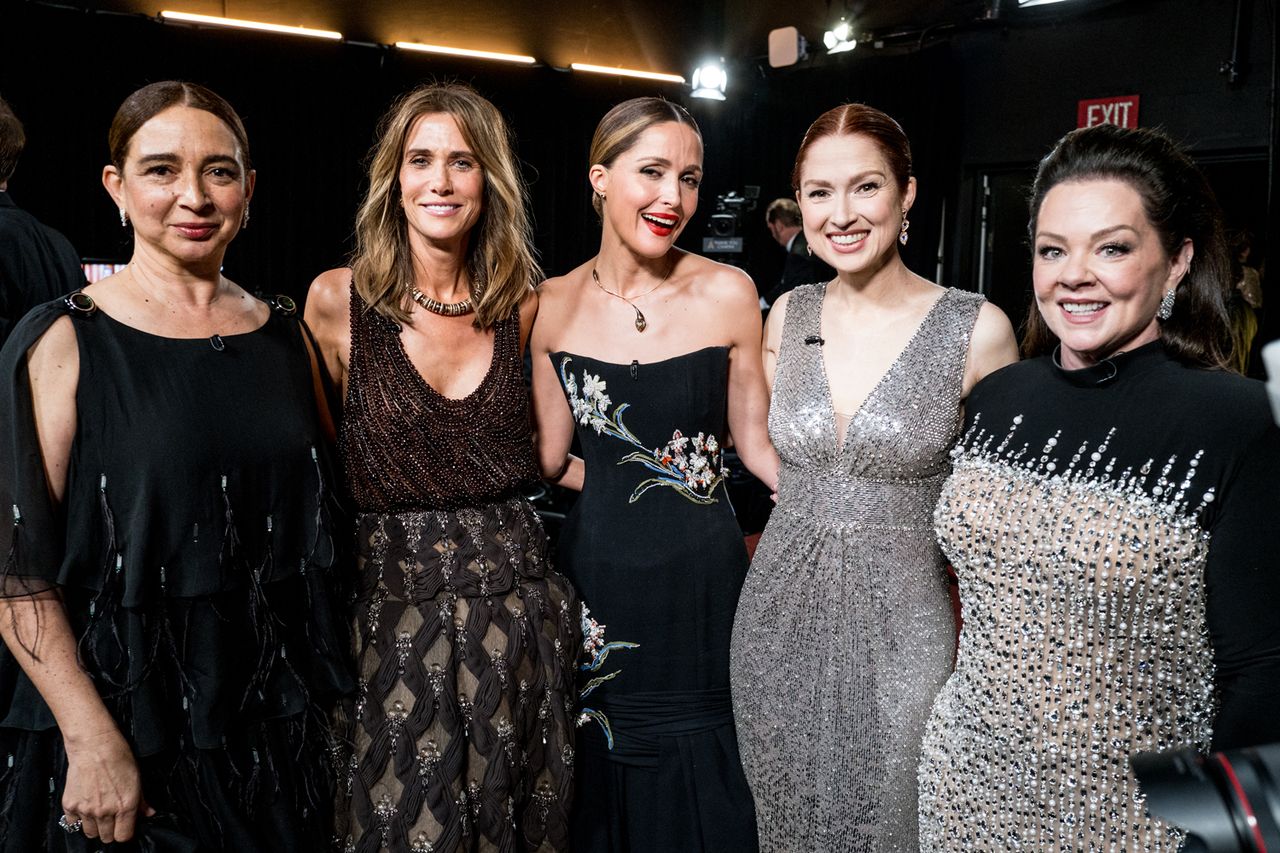 Maya Rudolph, Kristen Wiig, Rose Byrne, Ellie Kemper and Melissa McCarthyCredit: John Shearer/98th Oscars/Getty